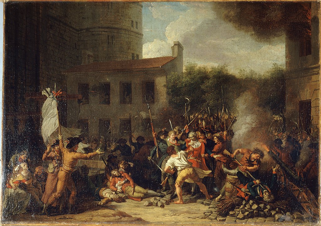 Toma de la Bastilla, cuadro pintado en 1793 por Charles Thévenin, Museo Carnavalet.