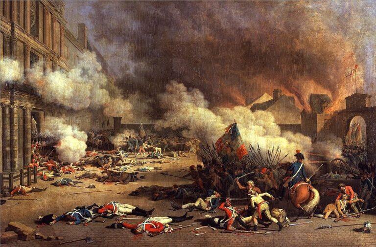 Toma del palacio de las Tullerías en 1793.