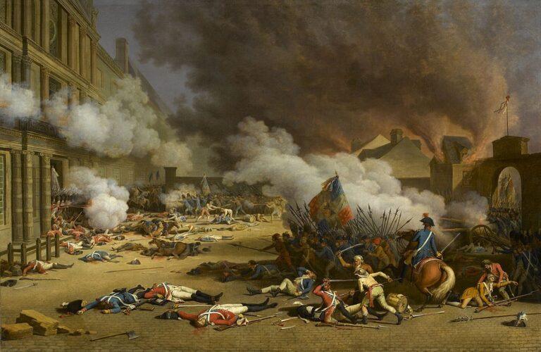Asalto a las Tullerías el 10 de agosto de 1792. Francia en el siglo XIX