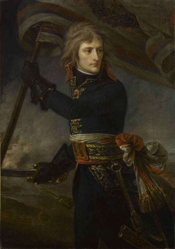 Napoleón Bonaparte en el puente de Arcole, por Antoine-Jean Gros (c. 1801).