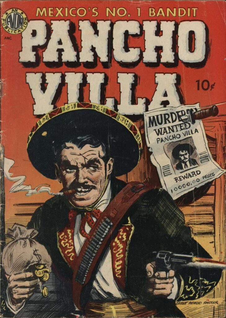 Portada de un cómic sobre Pancho Villa.