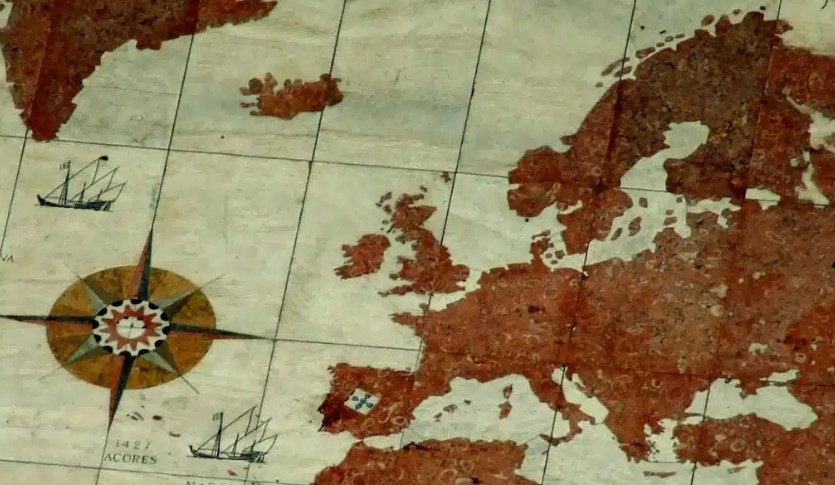 Puntos cardinales en un mapa
