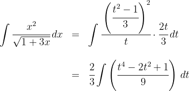 cambio de variable en integrales