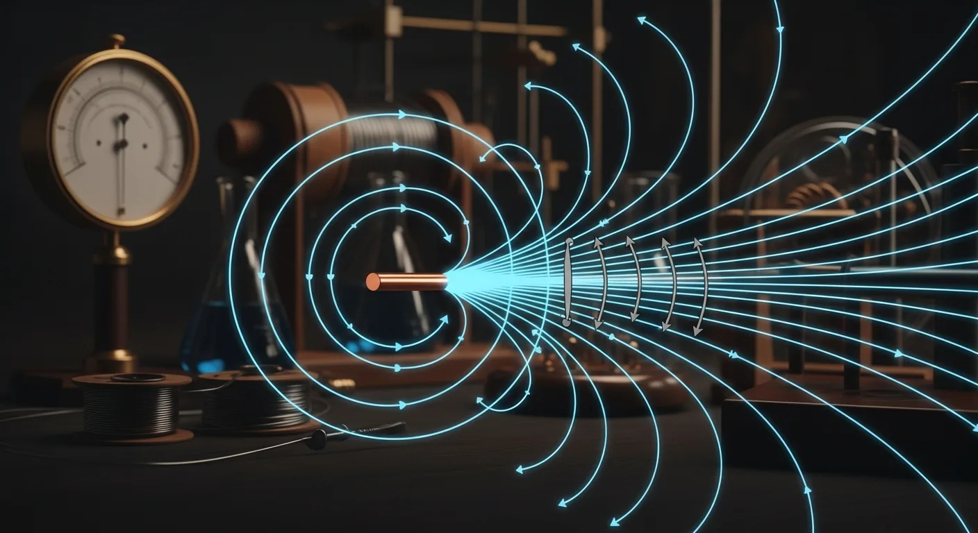 Ampère unificando campos eléctricos y magnéticos en electromagnetismo clásico